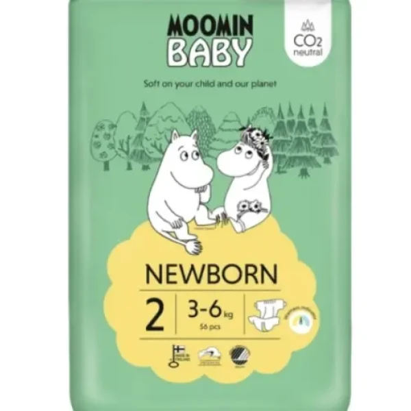 58100-Moomin Baby Newborn Fraldas T2 (3-6 kg) x56.webp